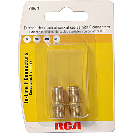 RCA In-Line F-Connectors