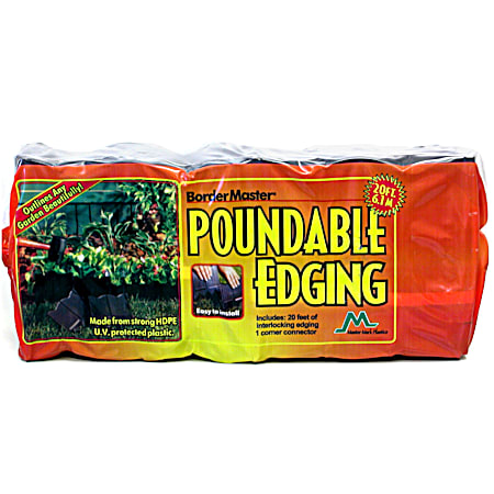 Bordermaster Black Poundable Edging