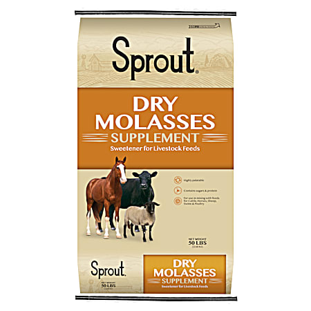 Dry Molasses Supplement for Cattle, Horses, Sheep, Swine & Poultry