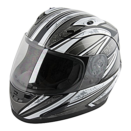 Adult Silver/Gray Octane Full Face Helmet