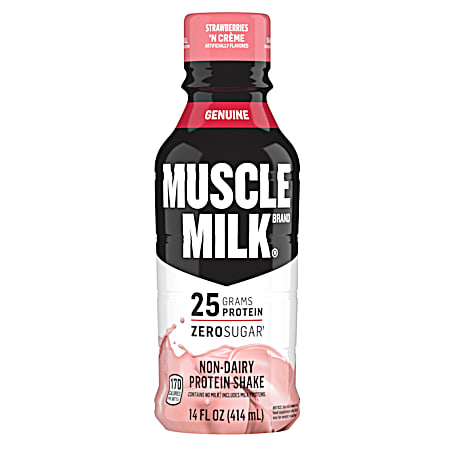 Muscle Milk Genuine 14 oz Strawberry N Creme Non-Dairy Protein Shake