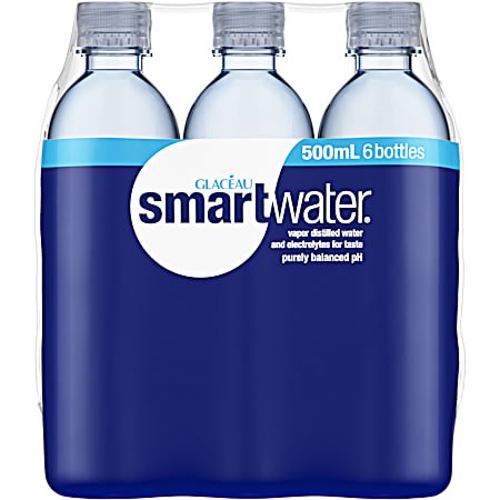500mL Smartwater - 6 pk