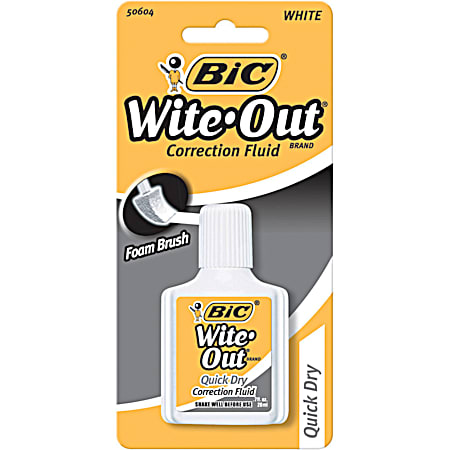 Bic Wite-Out 0.7 fl oz Quick Dry Correction Fluid