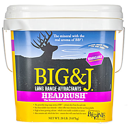 Big&J HeadRush 20 lb Granular Mineral Deer Attractant