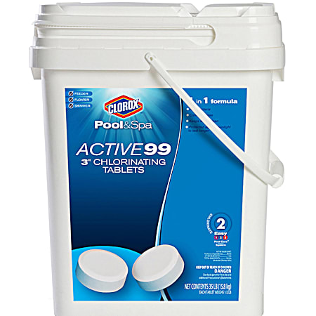 Pool & Spa Active99 35 lb 3 in Chlorinating Tablets