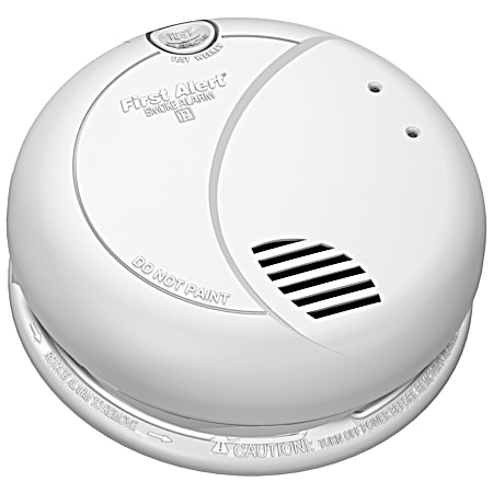 First Alert Hardwired Photoelectric Smoke Alarm w/ Battery Backup