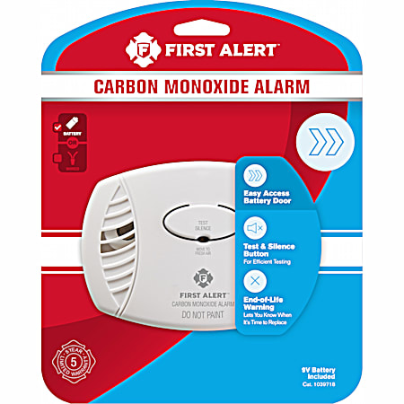 First Alert White Battery-Operated Carbon Monoxide Alarm