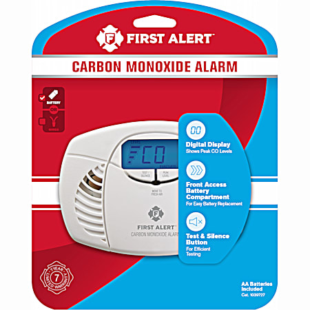 First Alert Carbon Monoxide Alarm w/ Digital Display