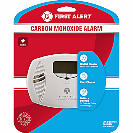 Carbon Monoxide Alarm w/ Battery Backup