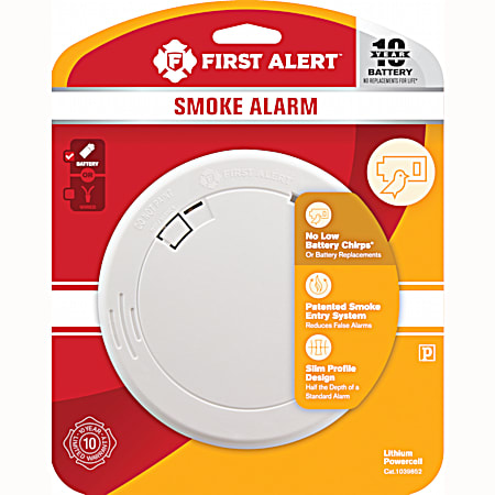 10-year Compact Round Smoke Alarm