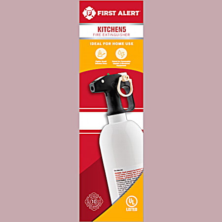 White 5-B-C UL Rated Kitchen Fire Extinguisher