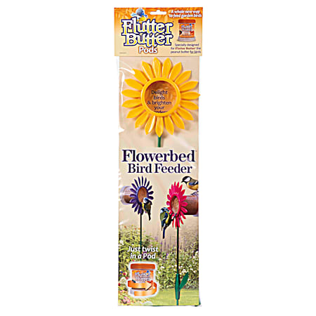 Flutter Butter Pods Flowerbed Feeder - Assorted