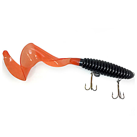 Midnight Pumpkin Whale Tail Musky Lure
