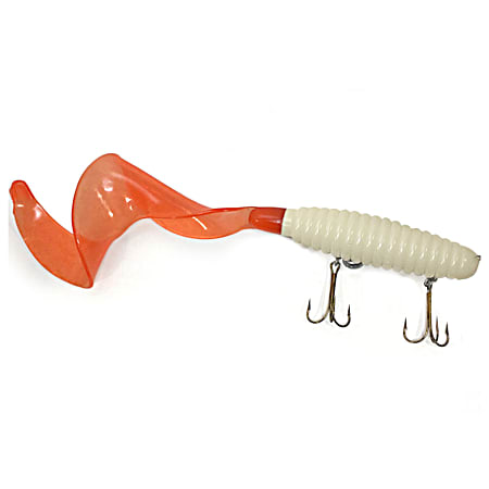 Dreamsicle Whale Tail Musky Lure