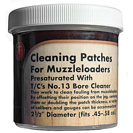 Thompson Center Cleaning Patches for Muzzleloaders - 100 Pk
