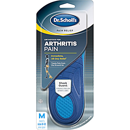 Men's Pain Relief for Arthritis Pain Orthotic Insoles