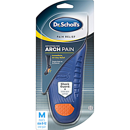 Men's Pain Relief Arch Pain Orthotic Insoles