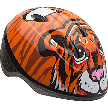 Zoomer Toddler Orange Tiger Bike Helmet