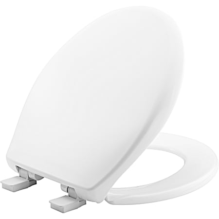 Affinity White Round Plastic Whisper Close Toilet Seat