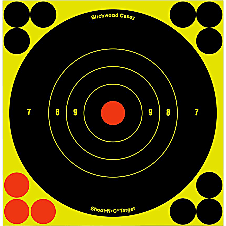 Birchwood Casey Shoot-N-C 6 in Bull's-Eye Target - 60 Pk