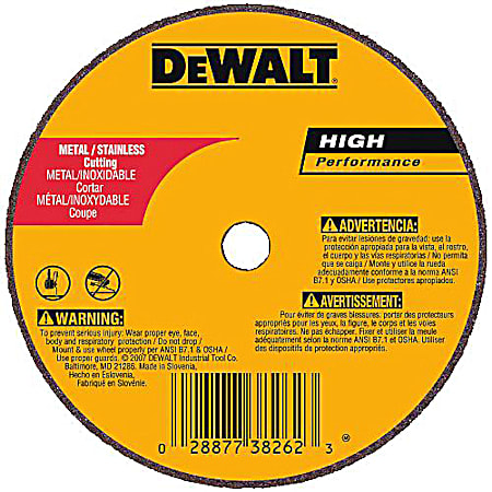 DEWALT Type 1 Die Grinder HP Metal Cutoff Wheel