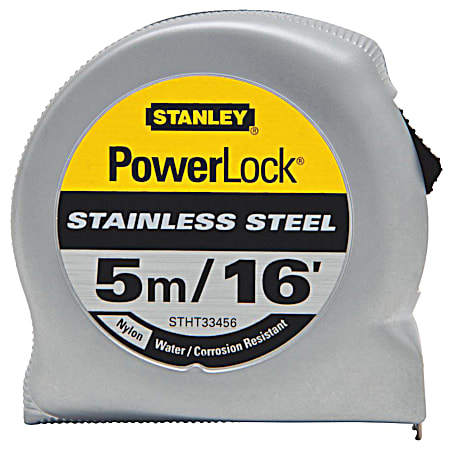 PowerLock 16 Ft. Stainless Steel Tape Measure