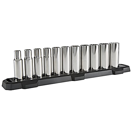 1/2 in Drive SAE 12-Point Deep Socket Set - 11 Pc