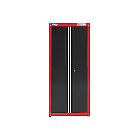 32 in Wide Red/Black Freestanding Tall Garage Storage Cabinet
