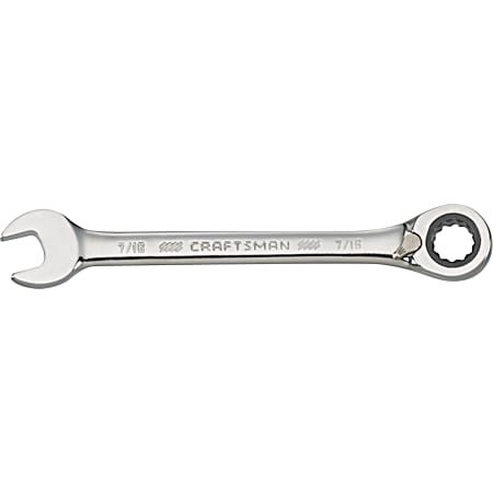 7/16-inch 72-Tooth 12-Point SAE Reversible Ratcheting Wrench