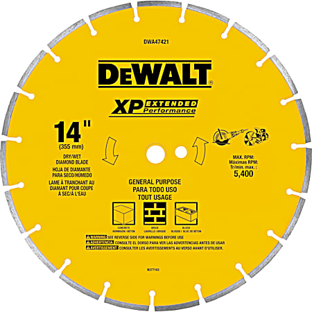 DEWALT 14  XP Segmented Rim General Performance Blade