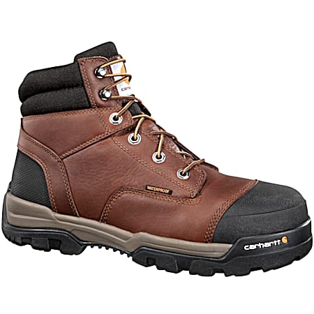 Men's Ground Force Medium Brown Oil Tanned Composite Toe Leather Work Boot