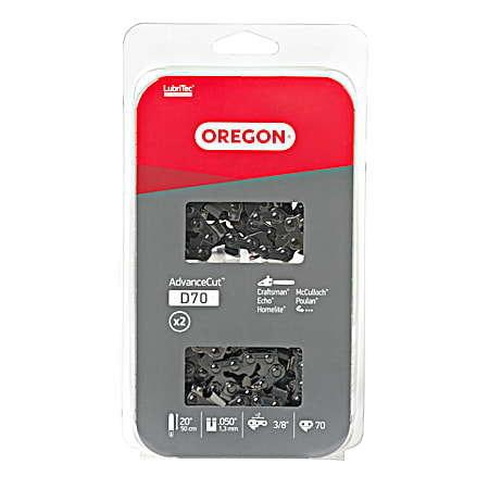 20 In. D70 Saw Chains - 2 Pk.
