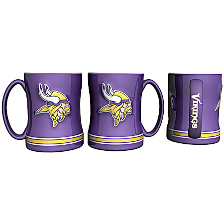 Minnesota Vikings 14 oz Sculpted Relief Mug