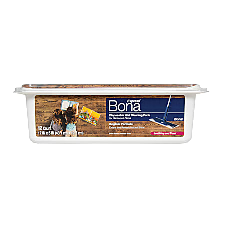 Bona Disposable Wet Cleaning Pads For Hardwood Floors