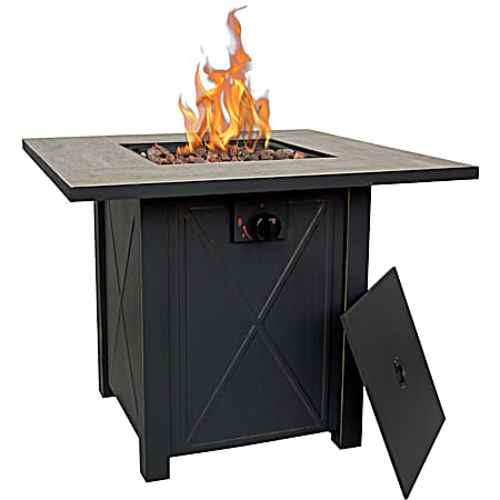 Belden 30 in Gas Fire Table w/ Porcelain Tile Tabletop