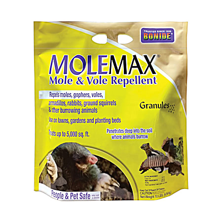 10 lb MoleMax Mole & Vole Repellent Granules 