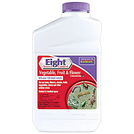 Eight 32 oz Concentrated Insect Control for Vegetable, Fruit & Flower