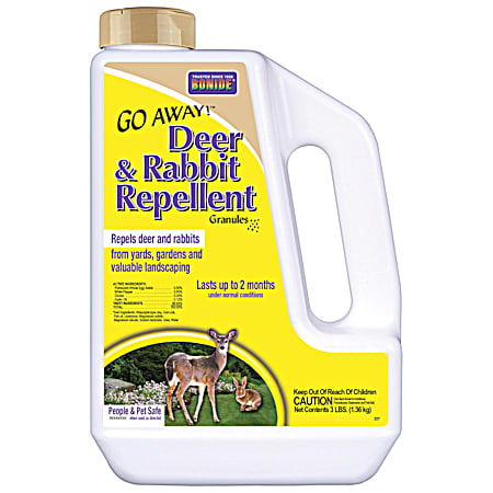 3 lb Go Away! Deer & Rabbit Repellent Granules