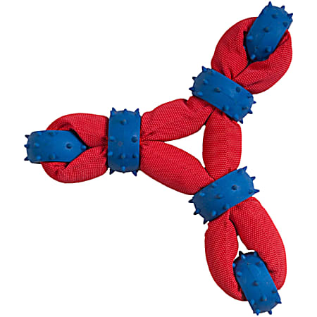 Gladiator Tuff Nylon Triangle w/ Rubber Rings Dog Toy