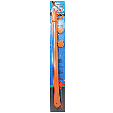 Bright Orange Interlock 360-Degree Dog Tie-Out Stake