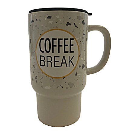 Boston Warehouse 18 oz Coffee Break Travel Mug