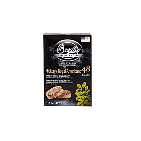 Bradley Smoker Hickory Flavor Bisquettes - 48 pk