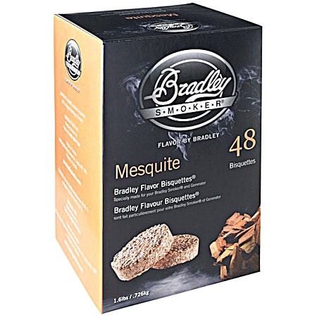 Bradley Smoker Mesquite Flavor Bisquettes - 48 Pk