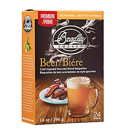 Bradley Smoker Premium Beer Flavor Bisquettes - 24 Pk