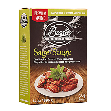 Bradley Smoker Premium Sage Flavor Bisquettes - 24 Pk