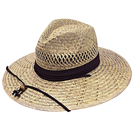Adult Lindu Straw Lifeguard Hat - Assorted