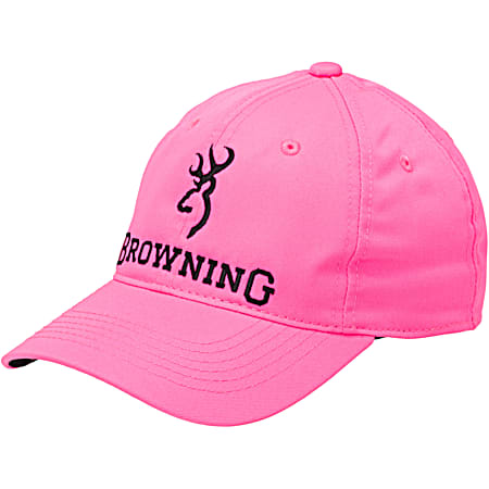 Browning Adult Blaze Pink 6-Panel Cap