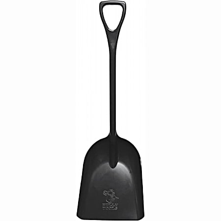 42 in Black Poly Scoop Shovel w/ D-Grip Handle