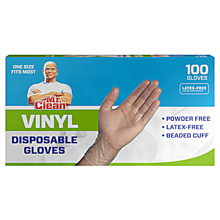 Vinyl Disposable Gloves - 100 Ct.