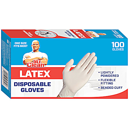 Latex Disposable Gloves - 100 ct
